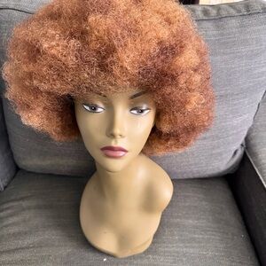 Curly Brown Afro Wig